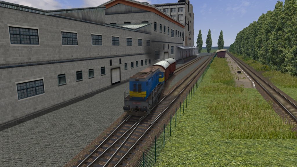 Vlečka Figaro, vpravo zastávka Slovany.jpg